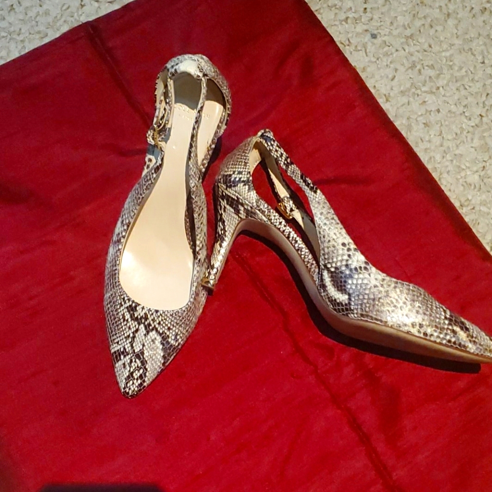 Snake skin pumps by Cole Haan